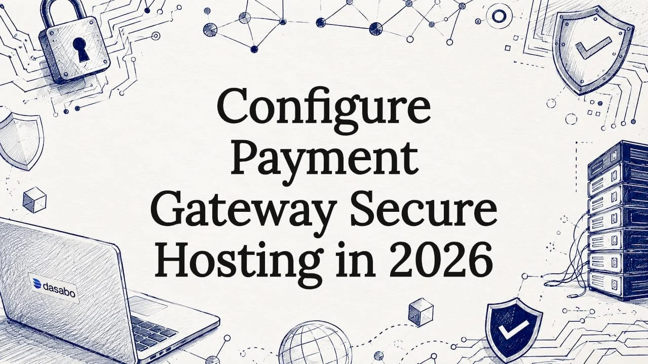 Decorative title card illustration for payment gateway security